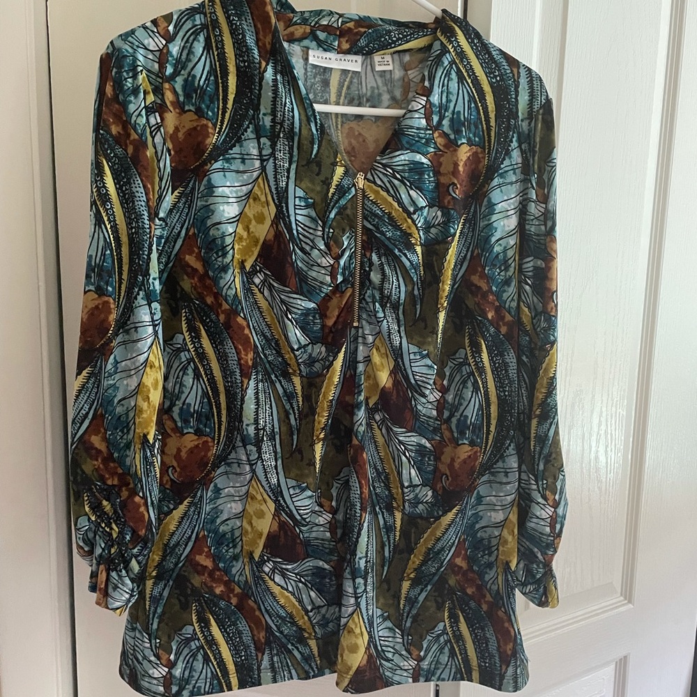 NWOT Susan Graver liquid knit top